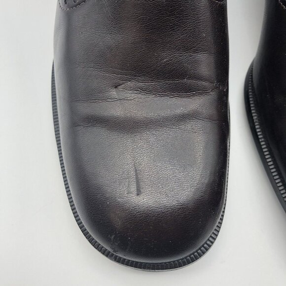 Brown Franco Sarto sz 6.5 Ankle boots booties Block Heel Vegan - Picture 8 of 16